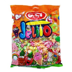 Halal Aidin Striped Fruit Flavor Gummy Candy 1000 gr