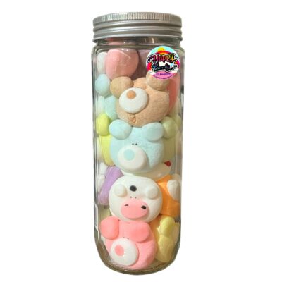 Halal Marshmallow Pack – Cute Animal Shape in a Jar (130g)