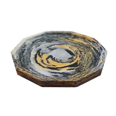 Handcrafted Concrete Serving Tray Octagonal Durabale for Home Decor