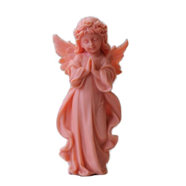 Handmade Sculpture Candle with Angel Design for Gifts and Decorations