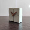 Handcrafted Concrete Desk Clock - Minimalist Cube
