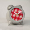 Handmade Concrete Twin Bell Clock for Home Decor