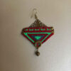 Persian Embroidered Earrings Traditional Needlework
