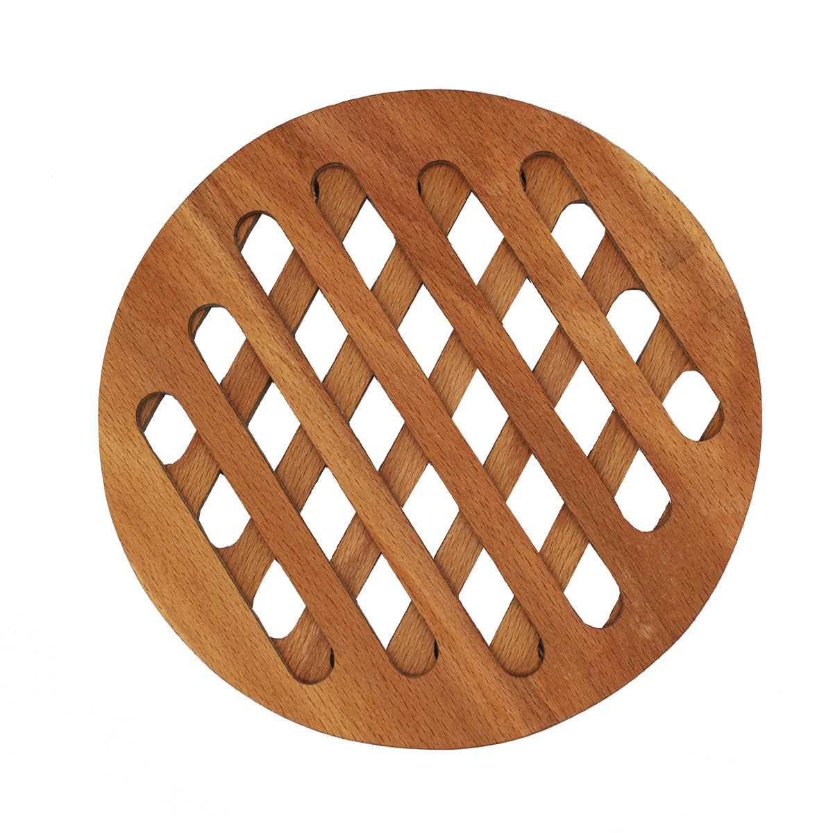Vintage Teak Wood Trellis Trivet Handmade for Hot Pot
