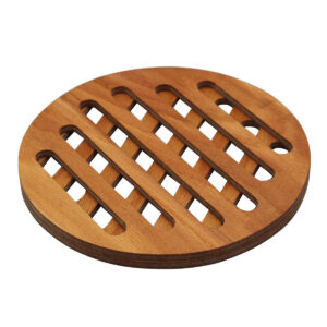 Handmade Teak Wood Trivet for Hot Pot