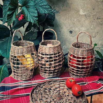 Handwoven Wicker Basket Model Marvar