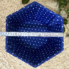 Handwoven Storage Basket with Lid Hexagonal Design