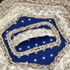 Handwoven Storage Basket with Lid Hexagonal Design