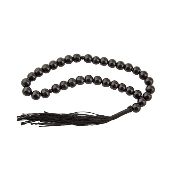 Islamic Black Onyx Rosary Crafted with 33 Prayer Beads Tasbih