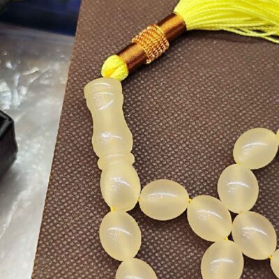 Islamic Sandalus Resin Rosary Crafted with 33 Prayer Beads Tasbih I