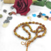 Islamic Sandalus Resin Rosary Crafted with 33 Prayer Beads Tasbih Dark