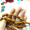 Islamic Sandalus Resin Rosary Crafted with 33 Prayer Beads Tasbih Dark