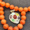 Islamic Silver Pendant Seven Stone with Hirz of Imam Jawad