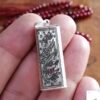 Islamic Silver Pendant with Imam Jawad Hirz (A.S) for Shia Muslims