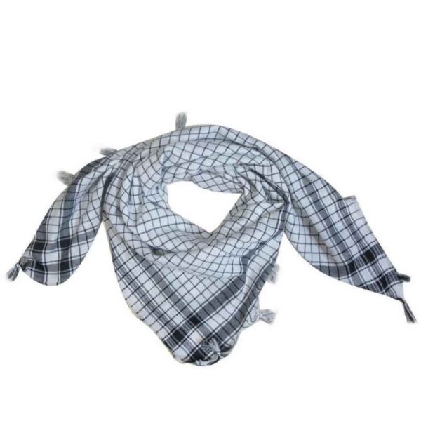 Polyester Desert Scarf – Traditional Keffiyeh for Head & Face Coverage