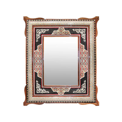 Persian Wooden Mirror Frame – Khatamkari Wall Mirror