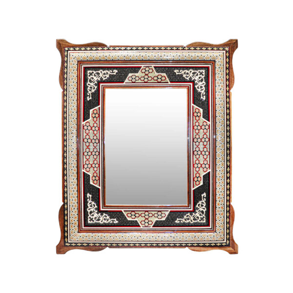 Persian Wooden Mirror Frame – Khatamkari Wall Mirror