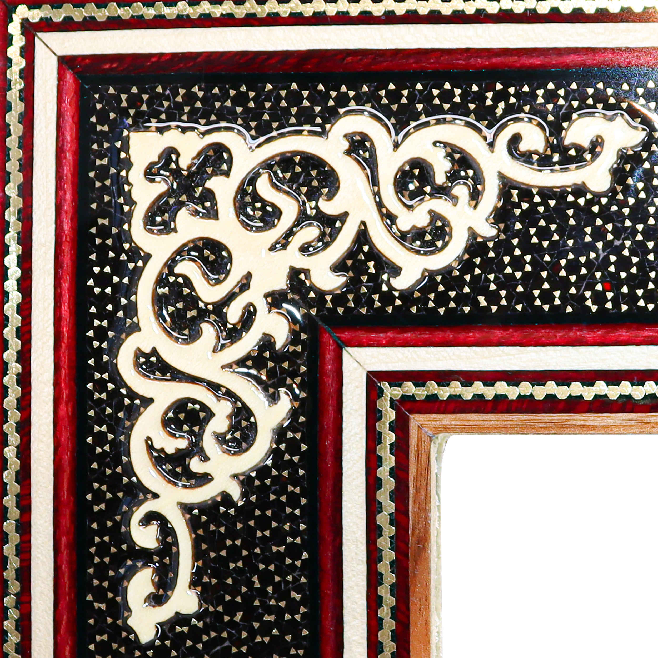 Persian Wooden Mirror Frame – Khatamkari Wall Mirror