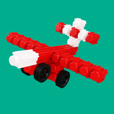 Junior Builders: Airplane Building Blocks – Creative Toy Set for Ages 18 Months+