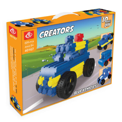 Creators: Mountain Car Building Blocks – DIY Set with 10 Models, 220 Pieces for Ages 5+