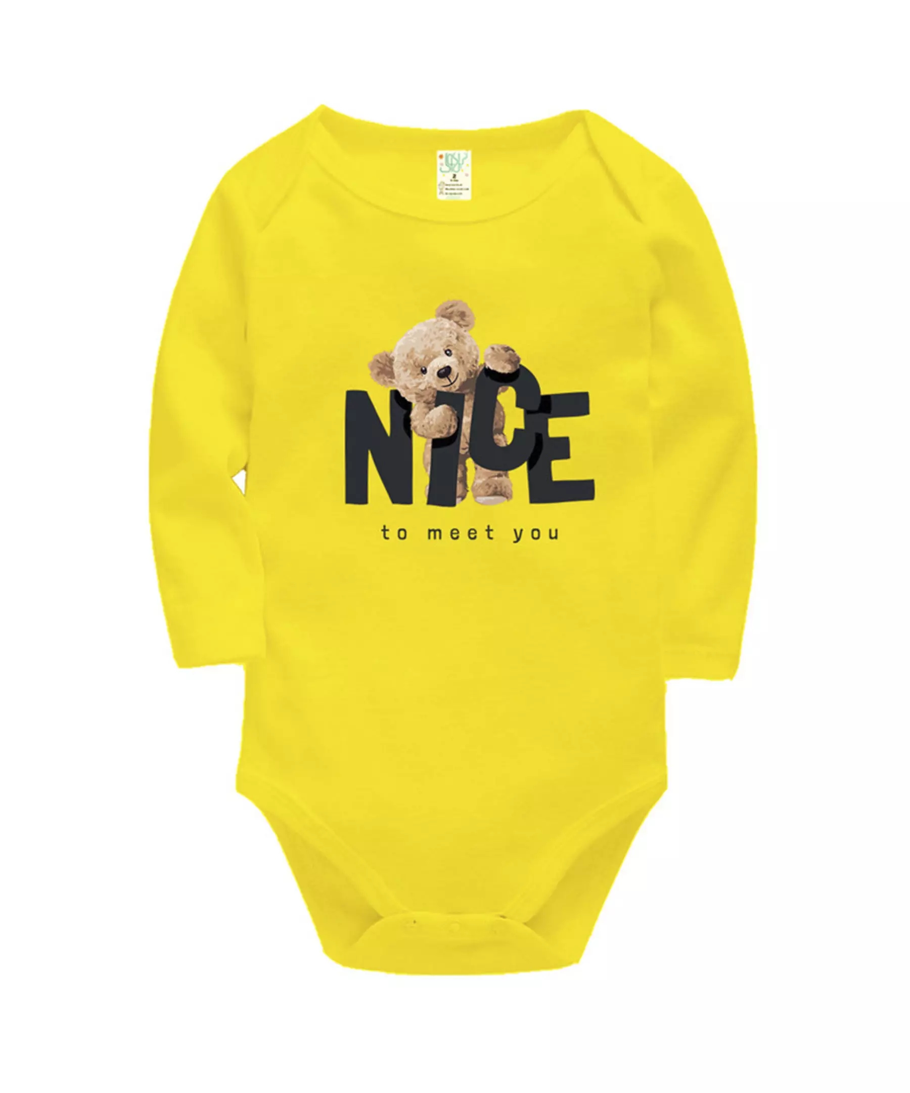 Lap Shoulder Unisex Baby Bodysuit Long Sleeve Set of 5