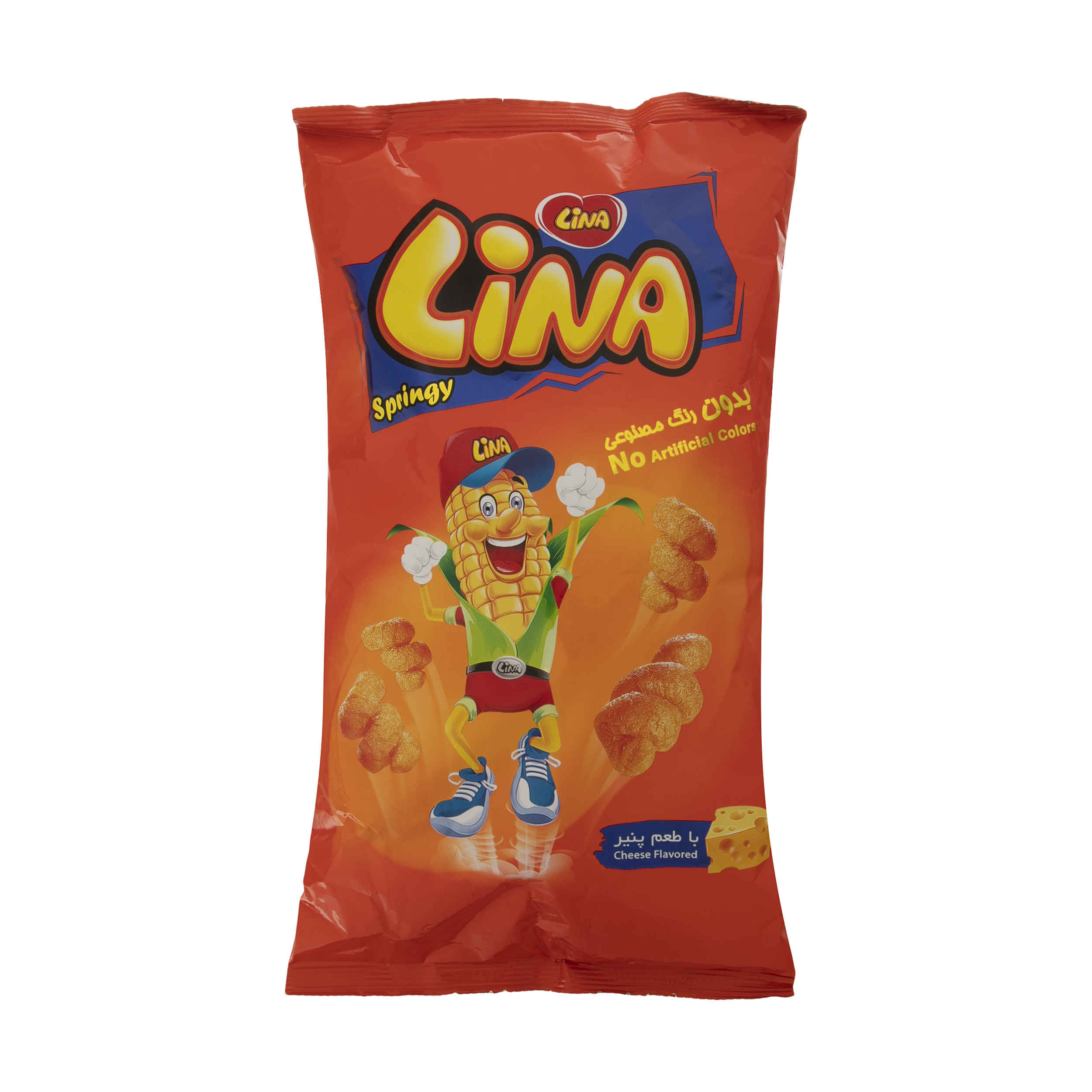 Lina Springy Corn Iranian Pofak - Puffed Snack, 135 gr (10x)