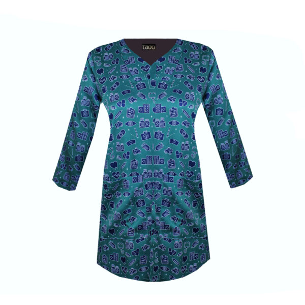 Women's V-Neck Medical Scrub Uniform – Sleek & Versatile