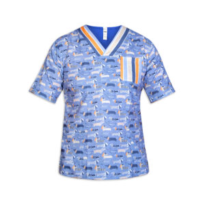 Men’s Veterinary Scrub Top for Clinic & Hospital – Reliable & Professional