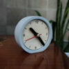 Handcrafted Concrete Desk Clock - Minimalist Round Gray
