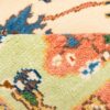 Original Persian Carpet with Wool Hand-Knotted in Kashmar Floral Bordered