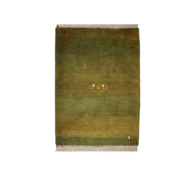 Original Persian Gabbeh Wool Rug Handwoven in Fars Animal Motifs