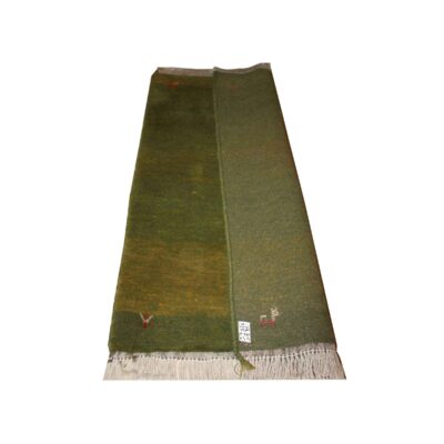 Original Persian Gabbeh Wool Rug Handwoven in Fars Animal Motifs