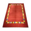 Original Persian Gabbeh Wool Rug Handwoven Bordered