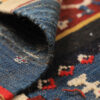 Original Persian Gabbeh Wool Rug Handwoven in Fars with Animal Motifs