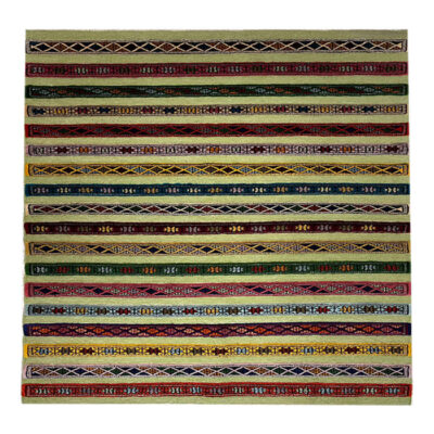 Original Persian Wool Kilim Rug Handwoven in Golestan Striped
