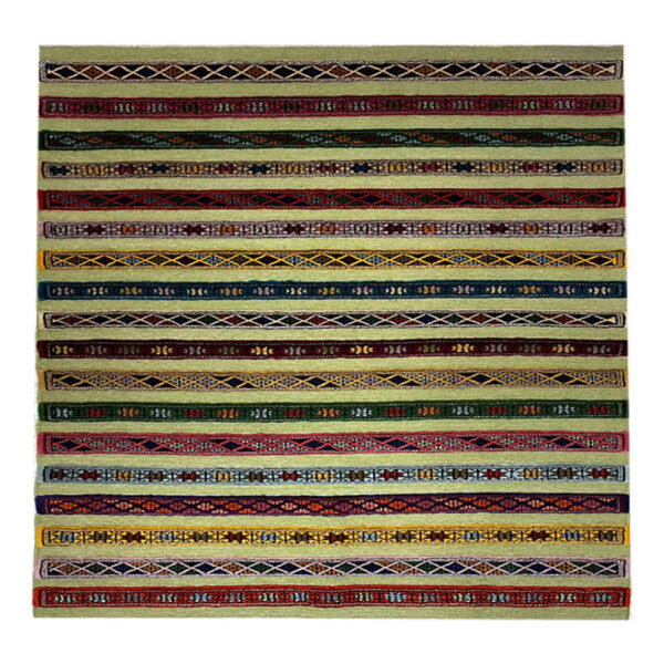 Original Persian Wool Kilim Rug Handwoven in Golestan Striped