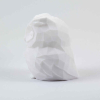Decorative White Owl Figurine for Gift – Ceramic Bird Sculpture