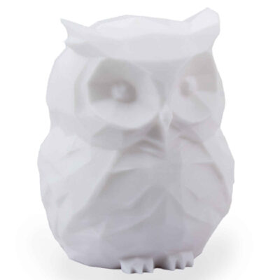 Decorative White Owl Figurine for Gift – Ceramic Bird Sculpture