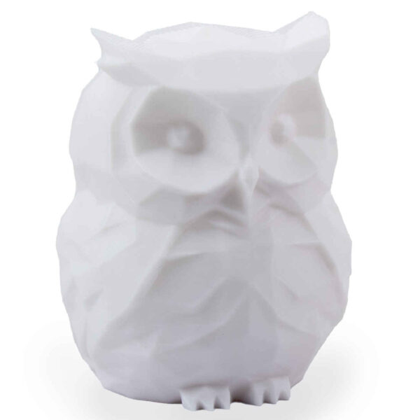 Decorative White Owl Figurine for Gift - Ceramic Bird Sculpture