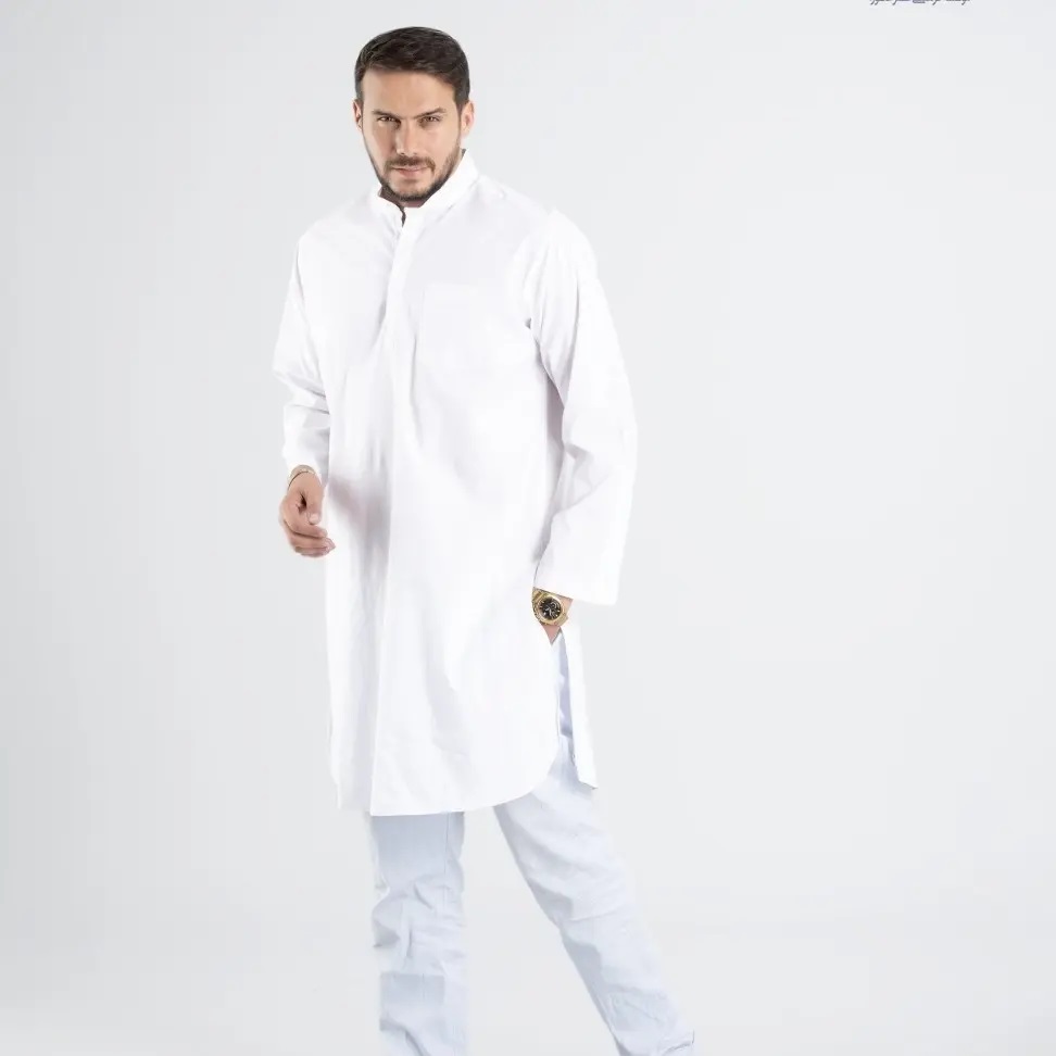 Pakistani Ethnic Dress for Men in White
