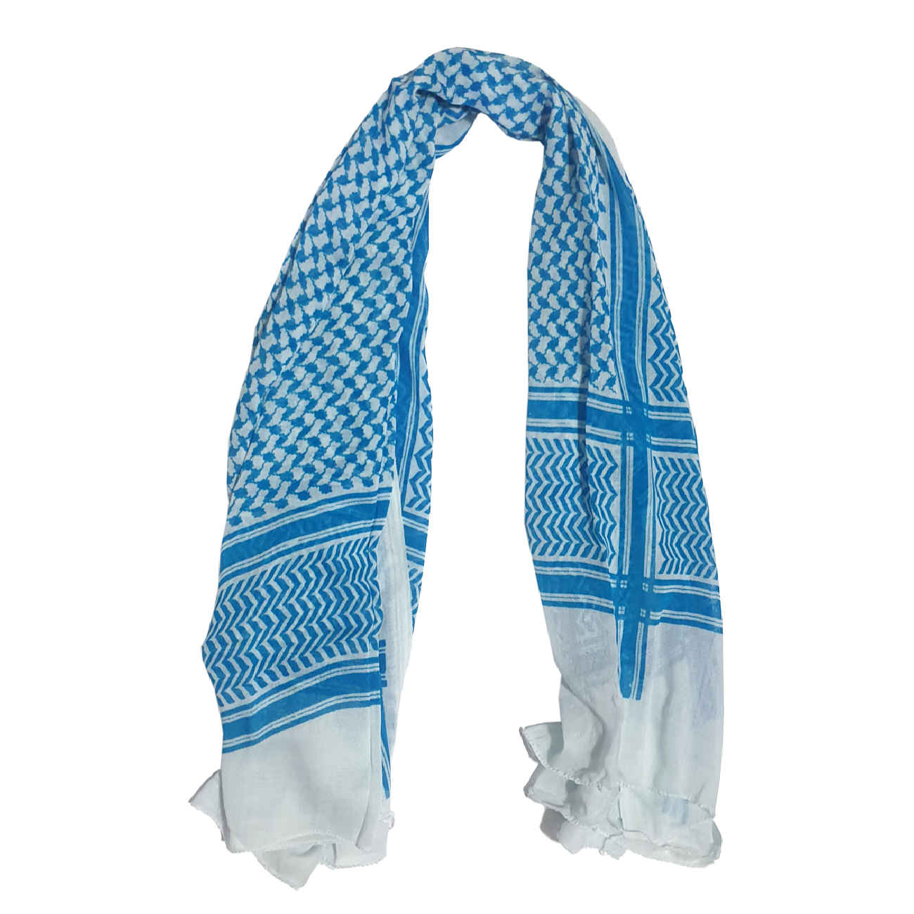 Saudi-Inspired Shemagh – Traditional Arabic Checkered Scarf Design