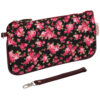 Pencil Pouch Floral Design for School & Office with Wrist Strap