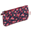 Pencil Pouch Floral Design for School & Office with Wrist Strap