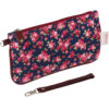 Pencil Pouch Floral Design for School & Office with Wrist Strap