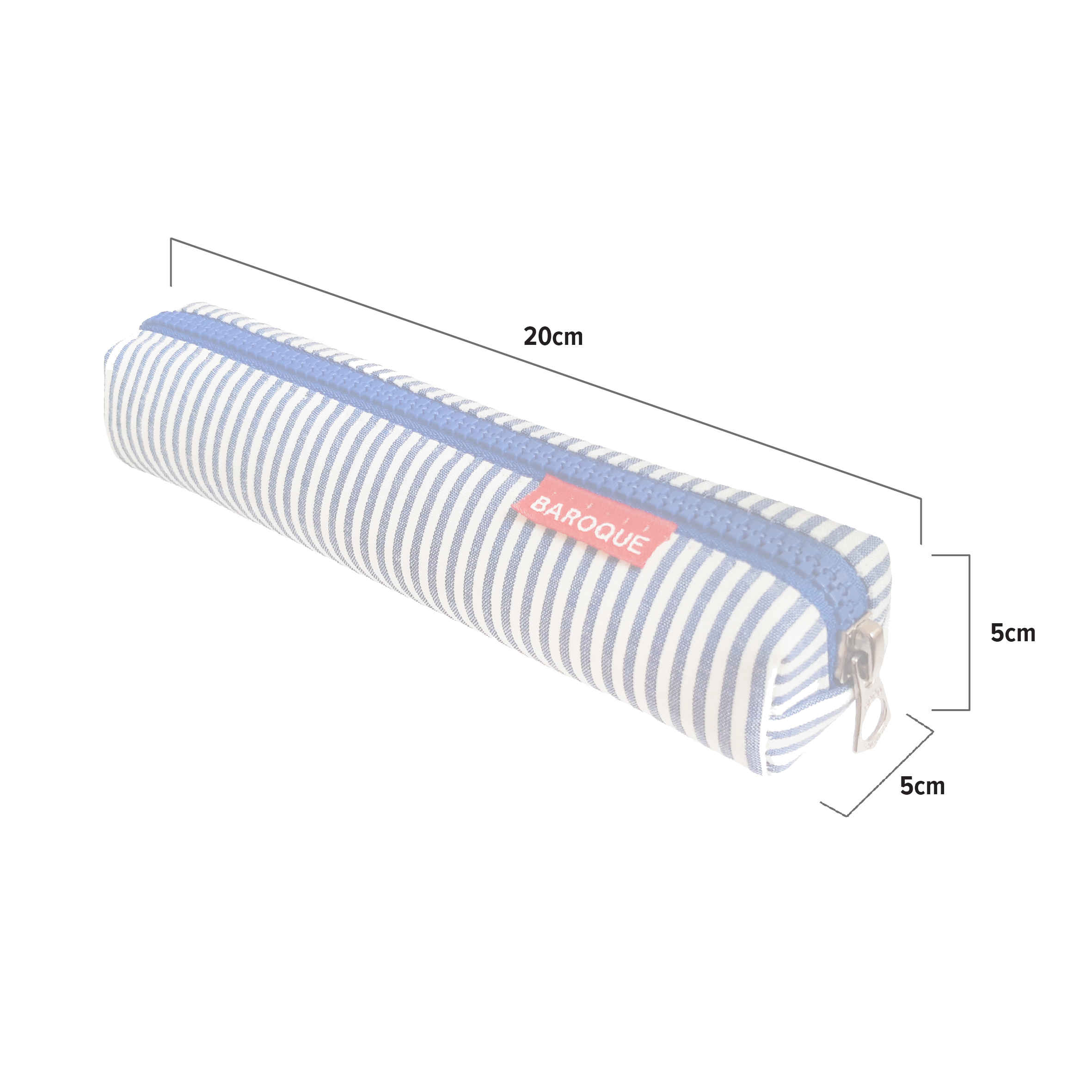 Pencil Pouch Striped Design with Zipper Small Size