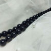 Islamic Agate Rosary Crafted with 33 Prayer Beads Tasbih Black