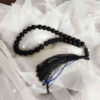 Islamic Agate Rosary Crafted with 33 Prayer Beads Tasbih Black