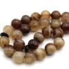 Islamic Agate Rosary Crafted with 33 Prayer Beads Tasbih Brown