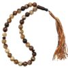 Islamic Agate Rosary Crafted with 33 Prayer Beads Tasbih Brown