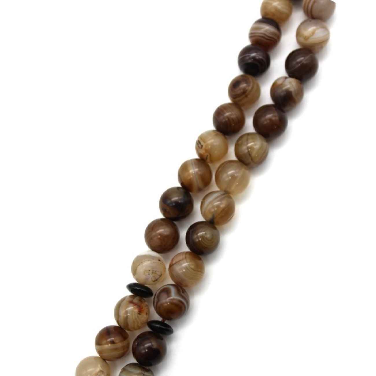 Islamic Agate Rosary Crafted with 33 Prayer Beads Tasbih Brown